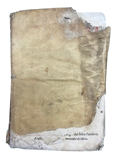 Reliure parchemin abimée